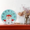 thumbnail image 6 of GZHJMY Christmas Snowflake Wall Clock, 10" Silent Non Ticking Round Clock, Oil Painting Easy to Read Clock for Living Room Bedroom Bathroom Home Decor Holiday Gifts, 6 of 7