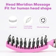 thumbnail image 3 of Curved Vented Detangling Brush for Wet & Dry Hair - For Blow Drying, Women & Kids (Pink), 3 of 5