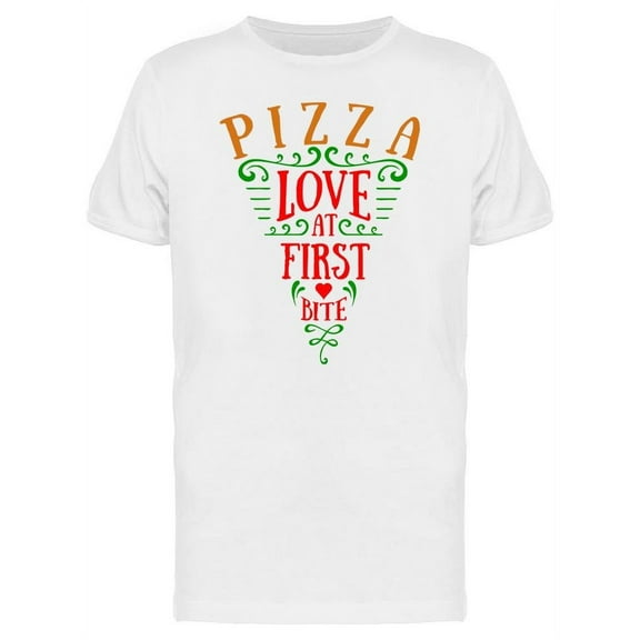 Love At First Bite Pizza Tee Men's -Image by Shutterstock