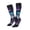 2 Black-1, variant on Women Crew Soft Moisture-wicking Socks Purple Sky Wolf Pattern Design Cotton Socks, One Size fit All