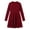 Red, variant on Cmtiyu Girls Fall Dresses Long Sleeve Crew Neck Pocket Ribbed Knit Dress Soft Lightweight Casual Khaki A Line Swing Dress for Girls 5-15 Years