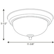 One-Light Dome Glass 11-3/8 Close-to-Ceiling