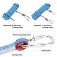 thumbnail image 4 of QUETO 12KN/23KN Static Climbing Rope 10mm (3/8in) Cord Accessory Equipment 10m Escape Rope Ice Climbing Equipment Fire Rescue Rope, 4 of 7