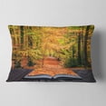 thumbnail image 2 of Designart Open Book in Autumn - Landscape Printed Throw Pillow - 12x20, 2 of 5
