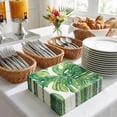 thumbnail image 6 of Luxenap White Paper Luncheon Napkin - Tropical Leaves - 13" x 13" - 500 count box, 6 of 6