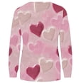 thumbnail image 4 of BVOFAR T-Shirts à Manches Longues Col Rond pour Femmes Imprimé Cœur Mignon Décontracté Grande Taille Tops Confortables 2025, 4 of 5