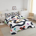 thumbnail image 3 of Erosebridal Colorful Car Bedding Queen Comforter Set, Traffic Line Down Comforter, Cartoon Truck Decor, Reversible 3-Piece, 3 of 8