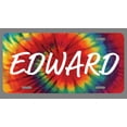 thumbnail image 1 of Edward Name Tie Dye Style License Plate Tag Vanity Novelty Metal | UV Printed Metal | 6-Inches By 12-Inches | Car Truck RV Trailer Wall Shop Man Cave | NP1690, 1 of 1