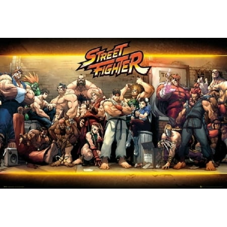 Street Fighter Characters Poster Poster Print