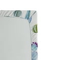 thumbnail image 2 of Ambesonne Mexican Fitted Sheet, Botanic Desert Flowers, Full Size, Blue, 2 of 2