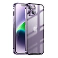 thumbnail image 1 of SaniMore for iPhone 14 Plus Case Slim Transparent [Not Yellowing Technology], Rugged PC Cover Built-in Tempered Glass Camera Lens Protector Shockproof Protective Cover, Purple, 1 of 8