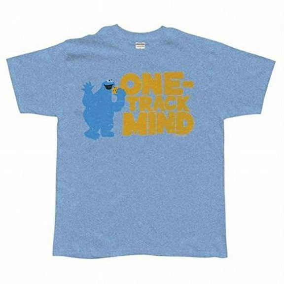 Sesame Street - One Track Mind Adult T-Shirt - Large