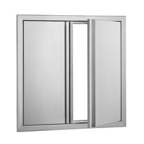 KFFKFF Stainless Steel BBQ Island Access Door 24x24 Inch Outdoor Kitchen Door