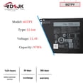 thumbnail image 5 of New 6GTPY 11.4V 97Wh Battery for Dell XPS 15 9550 9560 9570 P56F P56F001 P56F002 Vostro 7500 7590 Precision 5510 5520 5530 M2X4 5XJ28 5D91C GPM03 451-BBYB-TM 1P6KD 4GVGH [Not for Laptop with SDD/HDD], 5 of 7