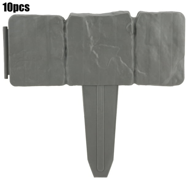 Garden Fence, 9.8x9.05inch 10Pcs Garden Plastic Fence, For Green Spaces