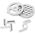 thumbnail image 2 of Miangastore 1 Set Meat Grinder Plate Disc Stainless Steel Iron Meat Grinder Plate Meat Grinder Accessory, 2 of 8