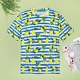 thumbnail image 4 of Lemon Stripe Pattern Women's Short Sleeve Tops Casual Blouses T Shirt, 4 of 6