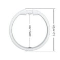 thumbnail image 3 of 12 Pcs Anneaux de Rideau de Douche en Plastique Design Anneau Rond Crochets de Rideau de Douche Circulaires pour Salle de Bain (Blanc), 3 of 9