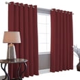 thumbnail image 1 of Cortinas Blackout 275cm Ancho X 215cm MELOCOTTON HOGAR 100% Microfibra Poliéster VINO, 1 of 8