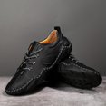 thumbnail image 6 of Men's Casual Handmade Leather Shoes Comfortable Lightweight Outdoor Walking Sneakers for Travel, Daily Wear, and Leisure Activities, 6 of 9