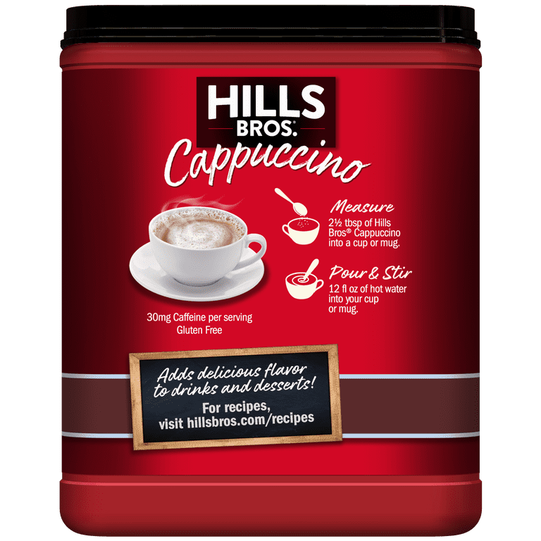 Hills Bros, Coffee Mix, Double Mocha Cappuccino, 12 oz - Walmart.com