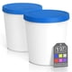 thumbnail image 1 of Recipientes para helados BALCI Premium de 1 litro (paquete de 2) con tapas azules, 1 of 7