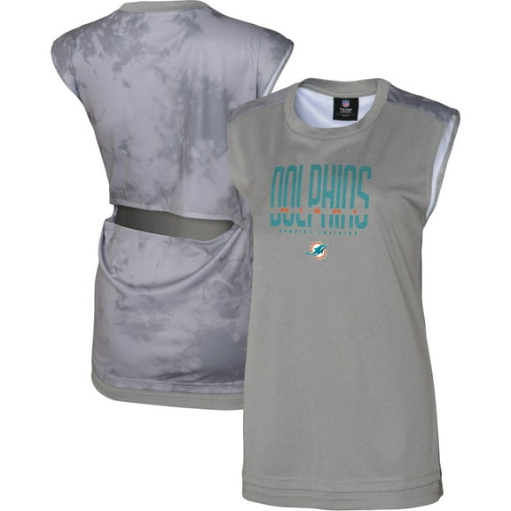 Women's Outerstuff Gray Miami Dolphins No Sweat Tank Top