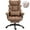 Brown-PU, variant on Goosea Big & Tall Office Chair - PU High Back Gaming/Executive Desk Chair with Pocket Spring Cushion, Adjustable Armrests, Lumbar Support & Footrest，Grey