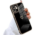 thumbnail image 6 of Designed for iPhone 14 Case with Strap Luxury Love Heart Plating Gold Bumper Phone Cover Wristband Kickstand [Reinforced Corners] Shockproof Anti-Scratch Slim Case for Women-Green, 6 of 11