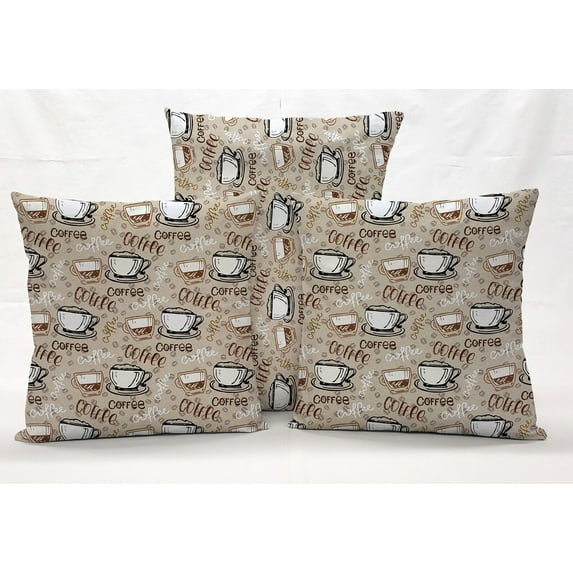 Coffee Beans Pillowcase / Pillow Cover (16 x 16)