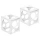 thumbnail image 1 of 11 Holes Balloon Sizer Box 2Pcs White PVC Balloon Measuring Tool for Party, 1 of 1