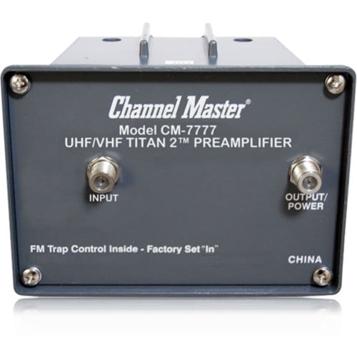 CM-7777 Channel Master TV Antenna Preamplifier High Gain UHF//VHF Titan 2