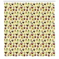 thumbnail image 3 of Ambesonne Cupcake Shower Curtain, Halloween Themed Forsting, 69"Wx75"L, Multicolor, 3 of 3