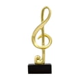 thumbnail image 2 of Golden Music Note Golden Music Note Decor, Resin Treble Clef Bass Clef Ornament Set, Hanging Wall Shelf Decoration for Home Office, Party Wedding Music Theme Decorative Accents, 2 of 7