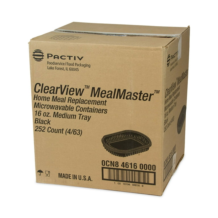 EarthChoice MealMaster Container, 16 oz, 8.13 x 6.5 x 1, Black, Plastic, 252/Carton EarthChoice MealMaster Container, 16 oz, 8.13 x 6.5 x 1, Black, Plastic, 252/Carton