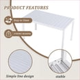 thumbnail image 4 of Patio 5-Piece Traditional Cast Aluminum Outdoor Dining Set, Black Frame, Off-white Seat Cushions for Backyard|Black|Aluminium, 4 of 26