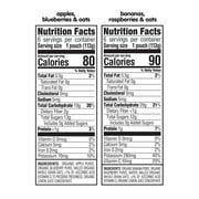 Happy Baby Organics Clearly Crafted, Stage 2, Oats & Fruits Variety Pack, Organic Baby Food, Pouches 4oz (8 pack)