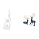thumbnail image 5 of Escultura abstracta de fuego,Estatua de arte abstracto para decoración del hogar,Estatua de ciervo alce,Figuras de alce y ciervo,decoración del hogar,estatuas de resina,Estatua de escultura, 5 of 8