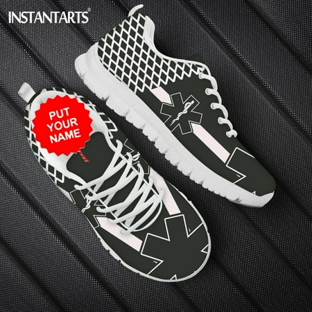 

Fashion Blue and White EMT EMS Design Woman Flats Casual Shoes Women Jogging Sport Shoes Footwear Summer Walking Ladies Sneakers