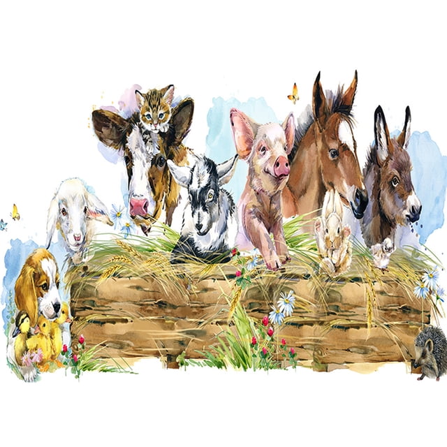 Taladro Pintura Diamante (DE5529) Animal Paradise Kits de mosaico de imagen de cuentas de bricolaje completo 30x40cm Hugtrwg Para estrenar