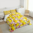 thumbnail image 3 of jejeloiu Cute Duck Bedding Comforter Set,Kawaii Flower Twin Comforter Sets,Pink Yellow Bedding Set For Girls Boys,Breathable Home Decor Reversible,2 Pieces, 3 of 8