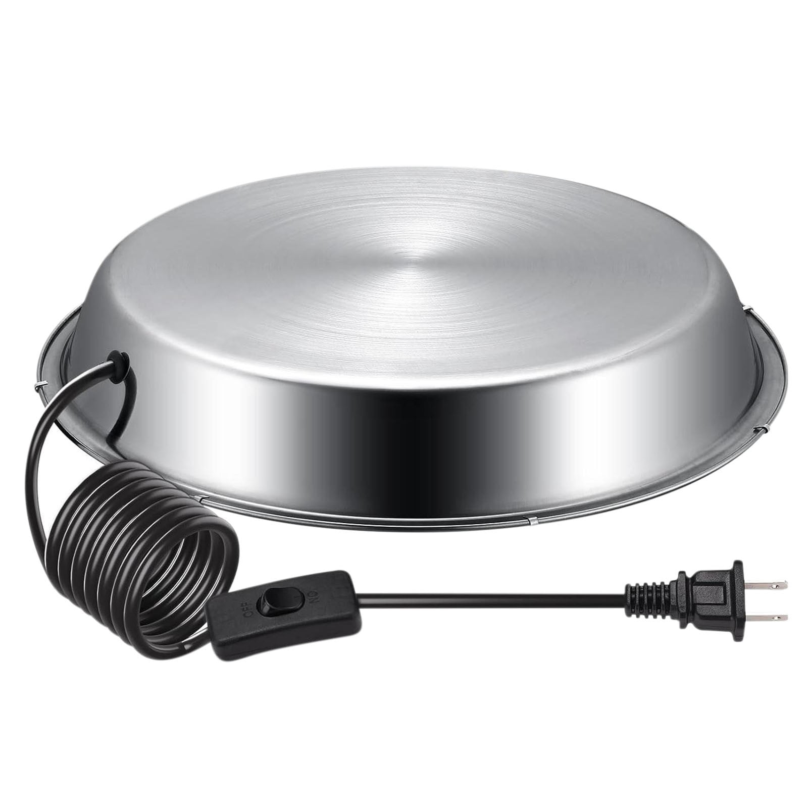 WISMOIER 3L Heated Chicken Waterer For Winter Hanging Chicken Water Heater With Leg Support 35W