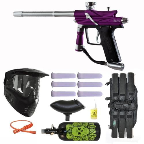 Azodin Blitz 3 Electronic Paintball Marker Gun 3Skull N2 Mega Set