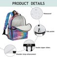 thumbnail image 4 of Colorful Tie Dye Pattern Backpack for School,Cute School Bag,Schoolbag with Adjustable Shoulder Straps & Padded Back,15.25"x11.5"x5.25", 4 of 5