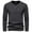 AB600 Grey, variant on Tisuna Long Sleeve T-Shirts For Men Soft V Neck Tops Men Solid Tshirts For Fitness Sports Size L