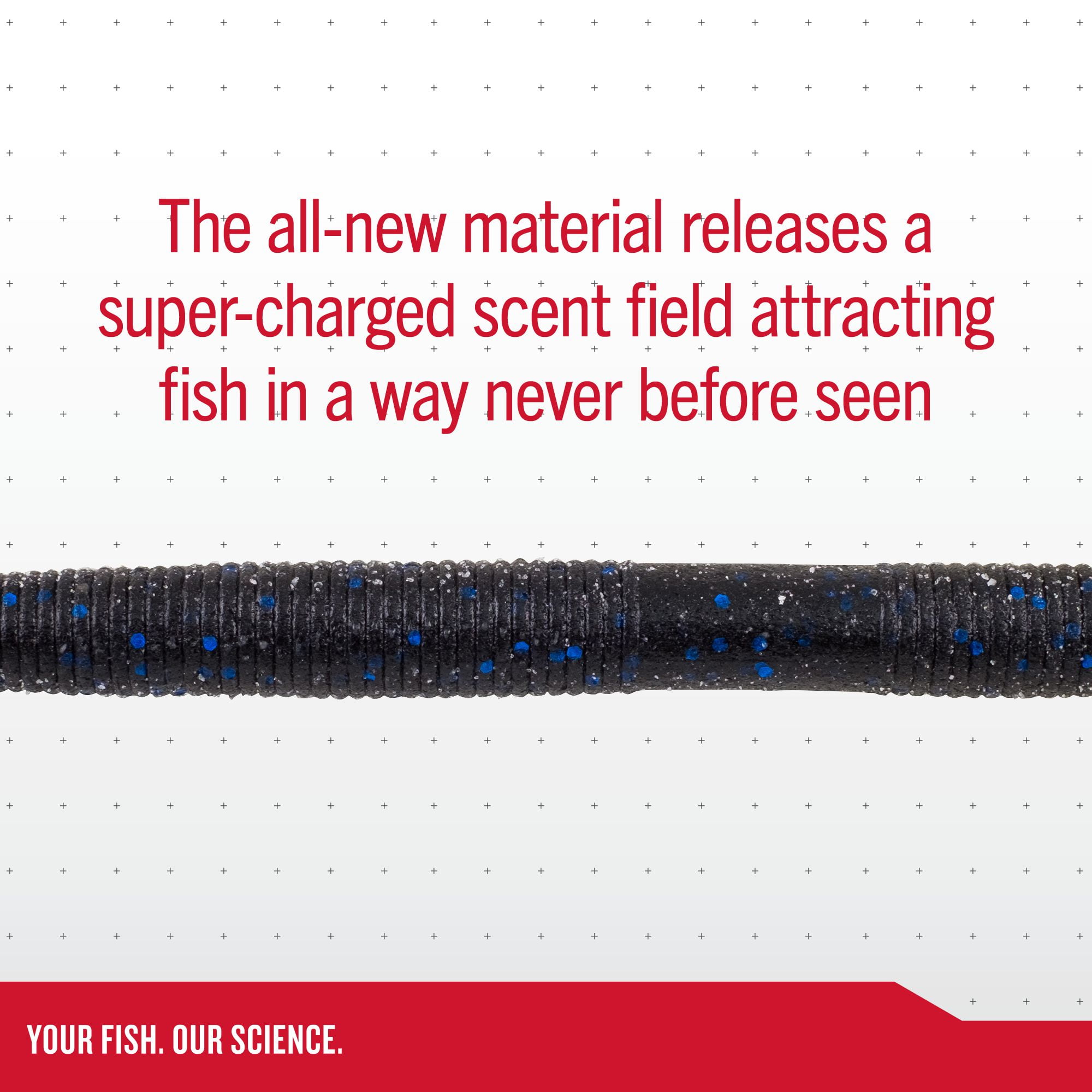 Berkley PowerBait® MaxScent The General Fishing Bait, Black Blue Fleck, 4in | 10cm, Soft Stick Bait with Irresistible Scent & Flavor, Classic Stick Bait Action, Deadly Bass Fishing Bait