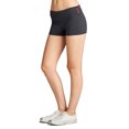 thumbnail image 2 of Essential Basic Junior Women Fold Over Low Rise Short Cotton Spandex Yoga Dance, 2 of 5