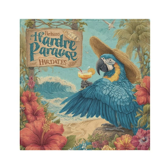 Qxltty Blue Macaw Napkins 20×20in Perfect for Parties Dinners Weddings Cocktail Housewarming Cloth Napkins Set of 6