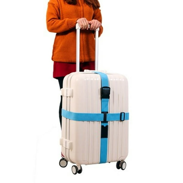 Lot de 6 sangles de bagage réglables en forme de croix, sangle de bagage,  sangle de bagage pour voyage,valise Multicolore