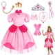 thumbnail image 2 of Nuevo disfraz de Halloween para niños princesa Peach Sweet Girls ropa rosa Cosplay niños vestido de lujo para 2-10 años 9-10T Gao Jinjia LED, 2 of 2